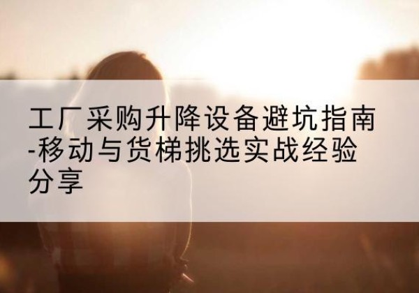 宁河区移动式升降机怎么选-工厂采购升降设备避坑指南-移动与货梯挑选实战经验分享